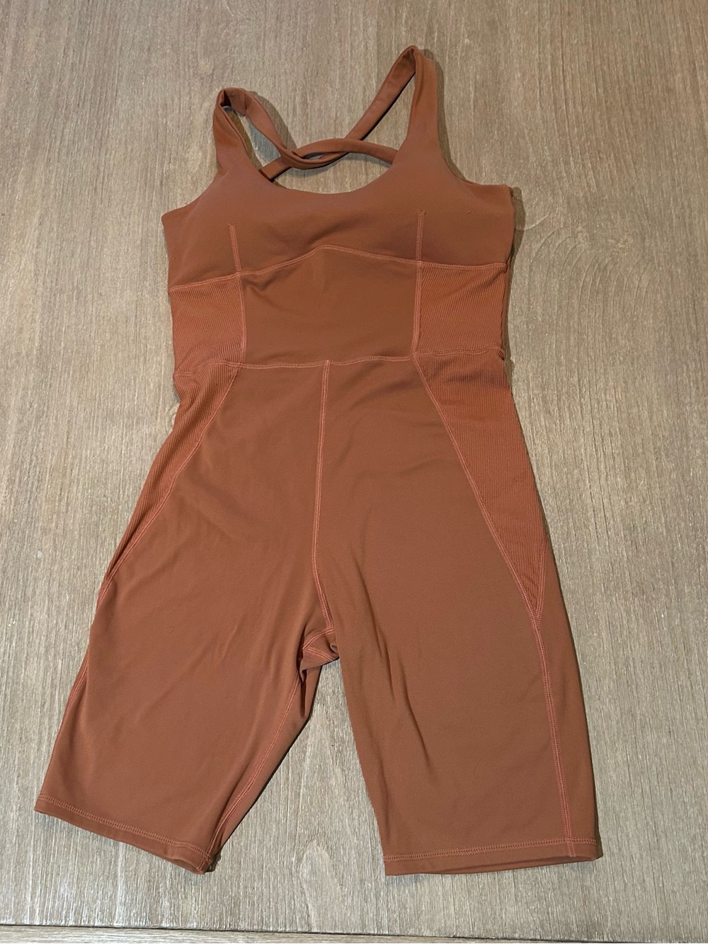 Mango MNG Athletic Jumpsuit in Rust Size M